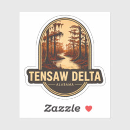 Natuurlijke schoonheid van Tensaw Delta-Alabama Sticker