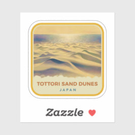 Natuurlijke schoonheid van Tottori Dunes-Japan Sticker