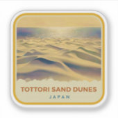 Natuurlijke schoonheid van Tottori Dunes-Japan Sticker (Voorkant)