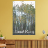 Natuurlijke schoonheid Witte berk Canvas Afdruk (Insitu (Woonkamer))