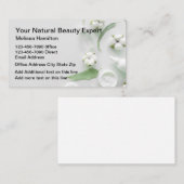 Natuurlijke schoonheidscosmetica Dermatologie Visitekaartje (Voorkant / Achterkant)