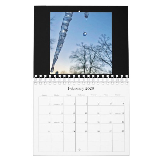 Natuurlijke schoonheidskalender kalender (Feb 2026)