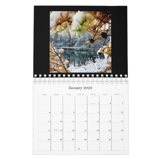 Natuurlijke schoonheidskalender kalender (Jan 2026)