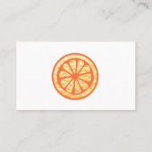 Natuurlijke schoonmaakdienst Oranje spons Visitekaartje (Achterkant)