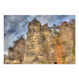 Natuurlijke schoorstenen, Virginia Foto Afdruk