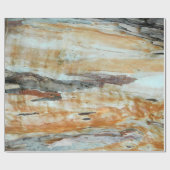 Natuurlijke schors, kleurrijk sinaasappel en grijs cadeaupapier (Vlak)