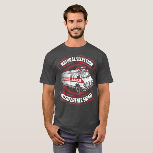 Natuurlijke selectiepad t-shirt (Voorkant volledig)