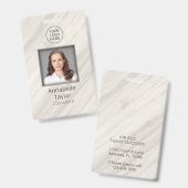 Natuurlijke Spa naam Badge (Voor- en achterkant)