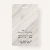 Natuurlijke Spa naam Badge (Achterkant)