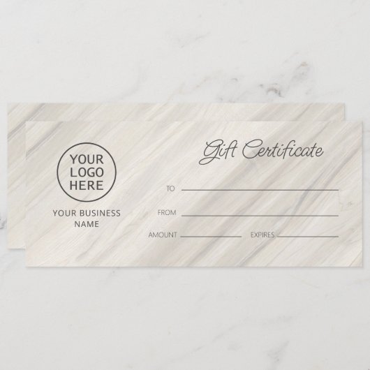 Natuurlijke Spa naam Cadeaubon (Voorkant / Achterkant)