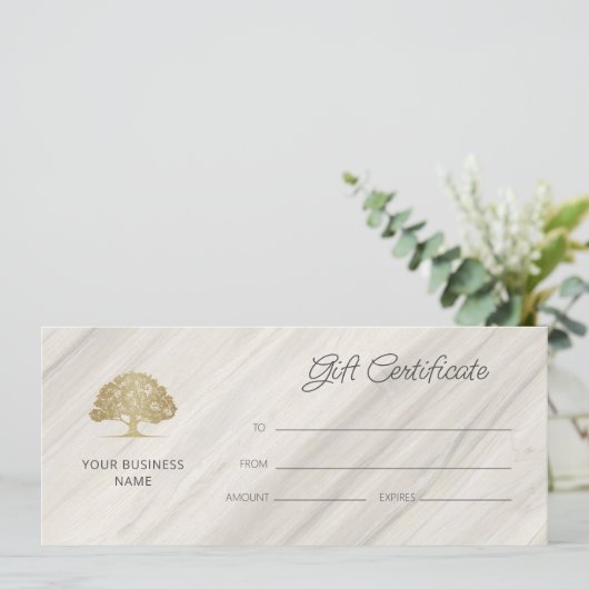 Natuurlijke Spa naam Cadeaubon (Staand voorkant)