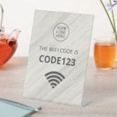 Natuurlijke Spa Wifi Code QR Reclamebord Met Voetstuk (Insitu)