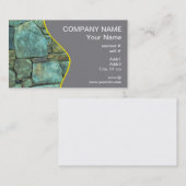 Natuurlijke steenbuitenkant visitekaartje (Voorkant / Achterkant)