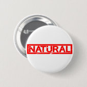 Natuurlijke stempel ronde button 5,7 cm (Voorkant /achterkant)