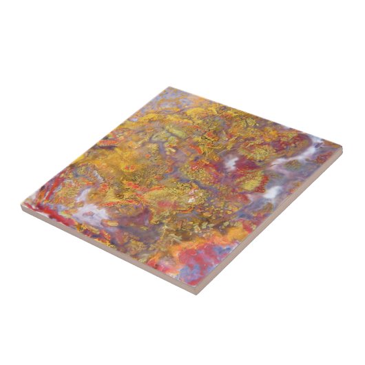 Natuurlijke Stenen Afbeelding. Authentieke Kleuren Tegeltje (Zijkant)