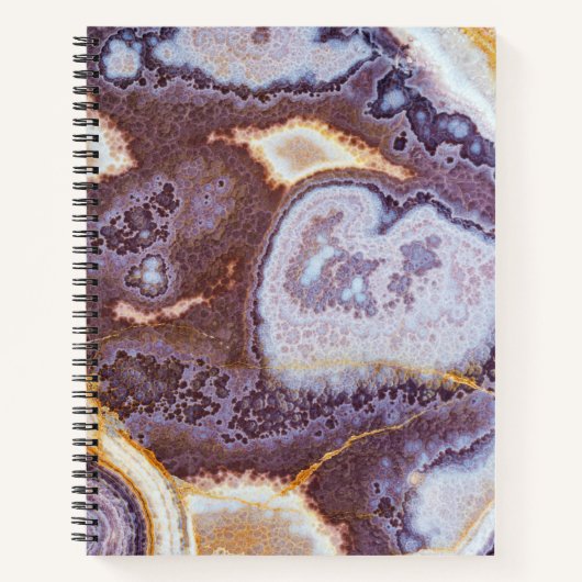 Natuurlijke Stone Pattern Spiral Notitieboek (Voorkant)