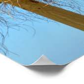 Natuurlijke strand paraplu poster (Hoek)