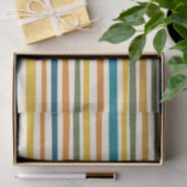 Natuurlijke Stripes Modern esthetisch kleurrijk pa Tissuepapier (Geschenk)