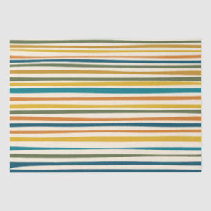 Natuurlijke Stripes Modern esthetisch kleurrijk pa Tissuepapier