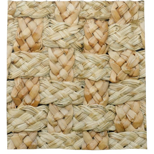 Natuurlijke strotextuur achtergrond douchegordijn (Voorkant)