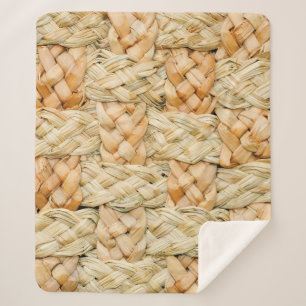 natuurlijke strotextuur sherpa deken