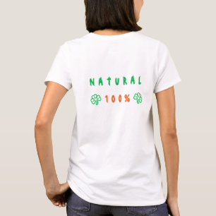 Natuurlijke T-shirt Natuur - aangepaste tekst