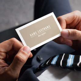 Natuurlijke Tan Cardboard Paper Kijk Visitekaartje