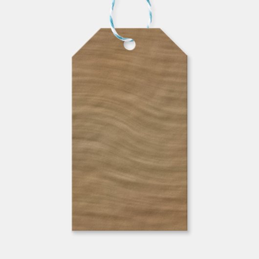 Natuurlijke Tan Sandstone Kijk achtergrond Cadeaulabel (Voorkant)