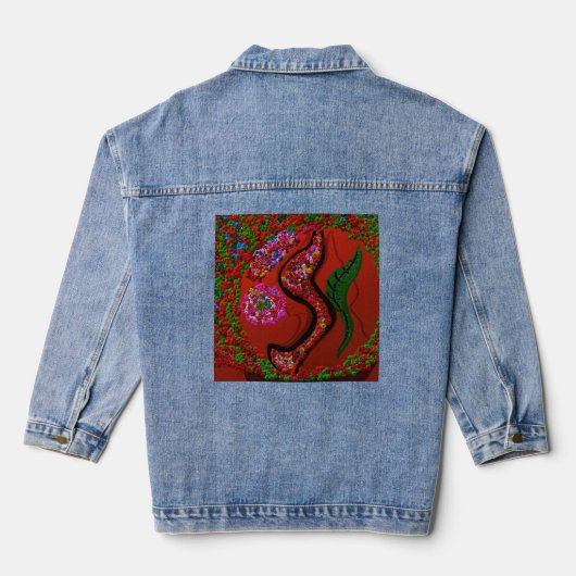 Natuurlijke Tandwielen Denim Jacket (Achterkant)