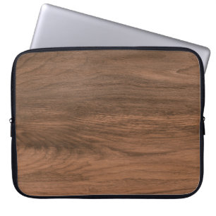 Natuurlijke tegel met houtextuur, luxueus huis en laptop sleeve