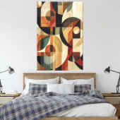 Natuurlijke textuur canvas afdruk (Insitu (Slaapkamer))