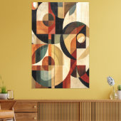 Natuurlijke textuur canvas afdruk (Insitu (Woonkamer))