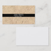 Natuurlijke textuur stijlvolle moderne trendy aanp visitekaartje (Voorkant / Achterkant)