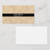 Natuurlijke textuur stijlvolle moderne trendy aanp visitekaartje (Voorkant / Achterkant)