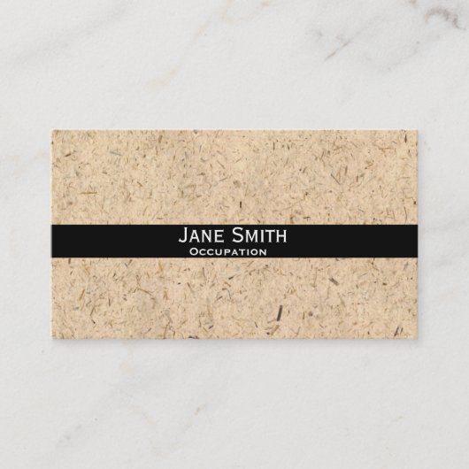 Natuurlijke textuur stijlvolle moderne trendy aanp visitekaartje (Voorkant)