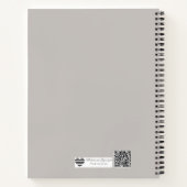 Natuurlijke Textuurstof Notitieboek (Achterkant)