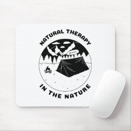 Natuurlijke therapie in de natuur  muismat