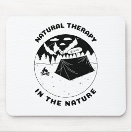 Natuurlijke therapie in de natuur muismat