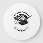 Natuurlijke therapie in de natuur wandklok (Voorkant)