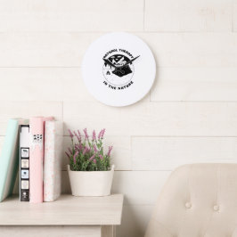 Natuurlijke therapie in de natuur wandklok