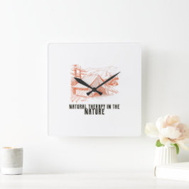 Natuurlijke therapie in de natuur wandklok