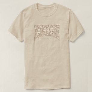 Natuurlijke Toile BRUID Verlovingsfeest Bach-feest T-shirt