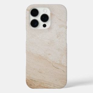 Natuurlijke travertijn textuur - aards stenen patr iPhone 16 pro hoesje