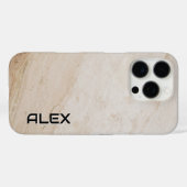 Natuurlijke travertijn textuur - aards stenen patr Case-Mate iPhone case (Achterkant (horizontaal))