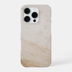 Natuurlijke Travertijn Textuur – Aardse Steen Patr iPhone 16 Pro Hoesje