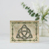 Natuurlijke Triquetra Briefkaart (Staand voorkant)