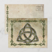 Natuurlijke Triquetra Briefkaart (Voorkant / Achterkant)