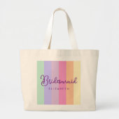 Natuurlijke trouwcadeaus voor vrouwen Kleurrijke b Grote Tote Bag (Voorkant)