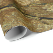 Natuurlijke turkooisader in bruine steen cadeaupapier (Rol Hoek)