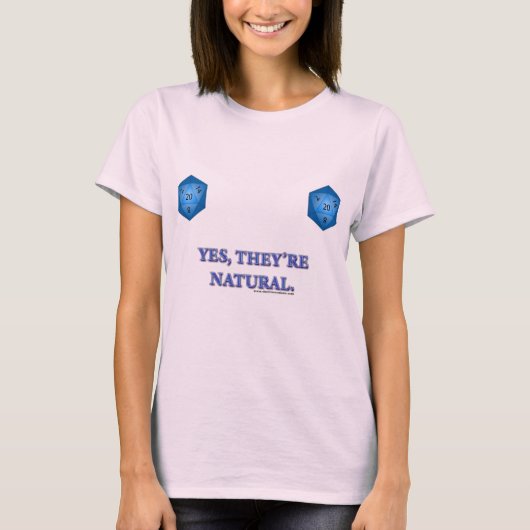 Natuurlijke twintig t-shirt (Voorkant)